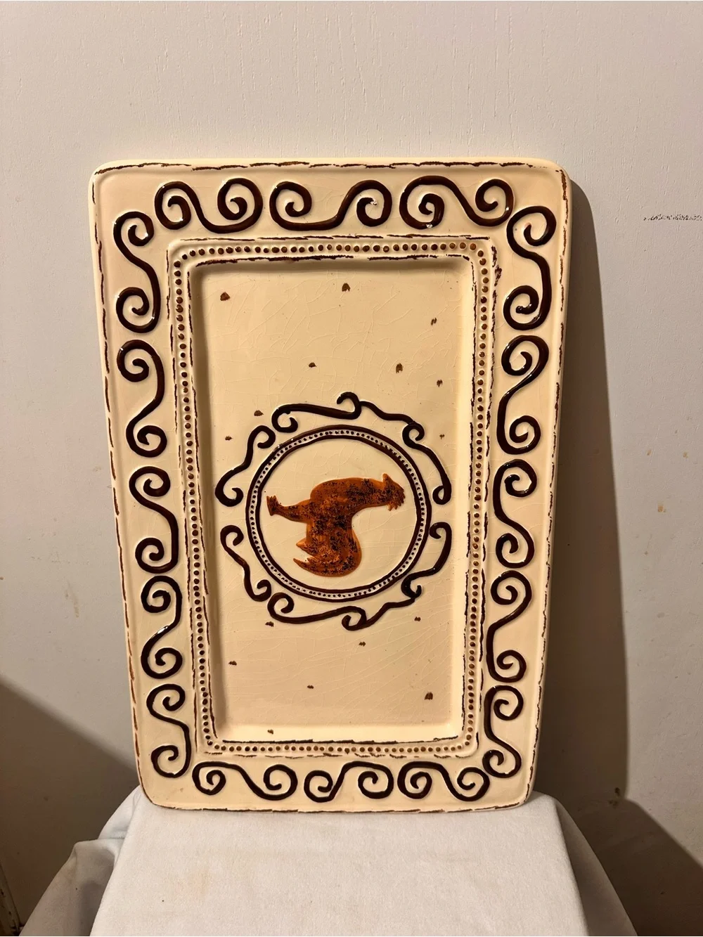 Rooster Design Serving Platter